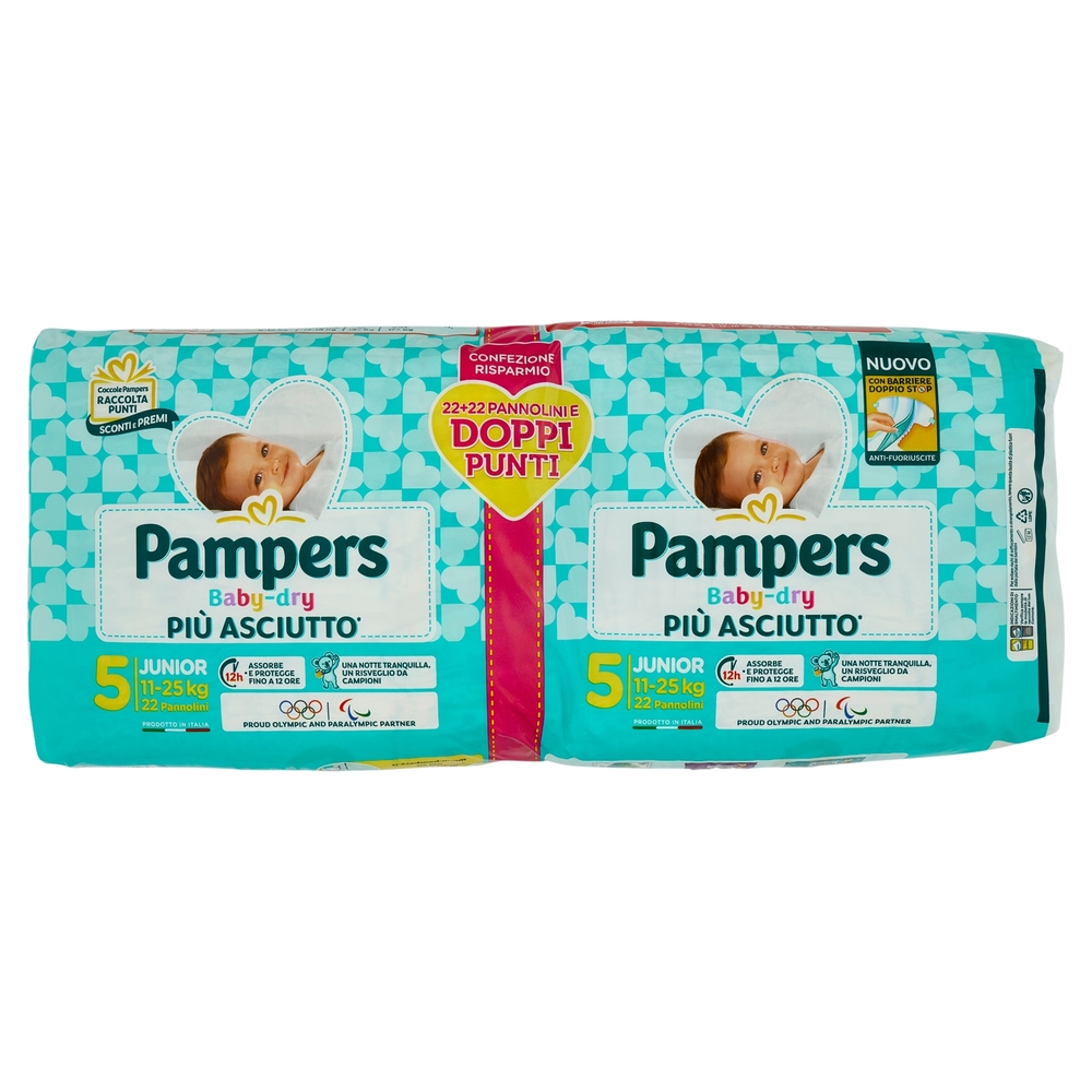 Pampers Baby-dry Junior 22+22 pz